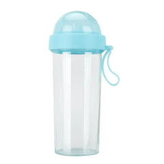 Double Straw Water Bottle