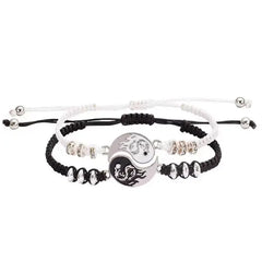 Yin Yang Couples Bracelets - Adjustable Cord