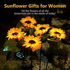 Solar Sunflowers Lawn Light