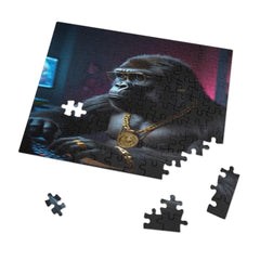 Cool Blinged-Out Gorilla Jigsaw Puzzle (30, 110, 252, 500 Piece)