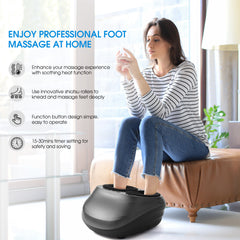 Upgraded Shiatsu Deep Kneading Electric Foot Massager With Heat.