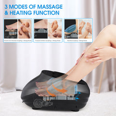 Upgraded Shiatsu Deep Kneading Electric Foot Massager With Heat.