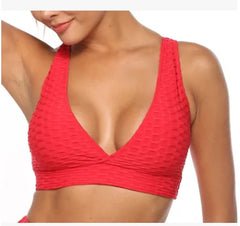 V-neck Backless Breathable Bra