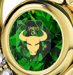 24K Gold Plated Taurus Necklace