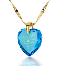 I Love You Necklace in 12 Languages