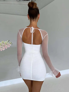 Elegant Backless Mini Dress