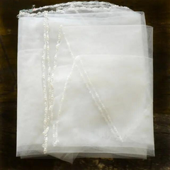 Long Bridal Veils Crystal Beaded