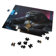 Cool Blinged-Out Gorilla Jigsaw Puzzle (30, 110, 252, 500 Piece)