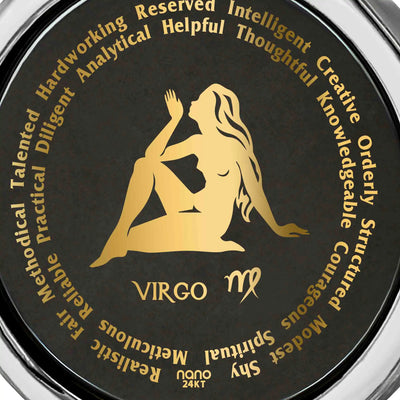 24K Inscribed Virgo Necklace