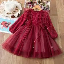 Spring Sequins Dress Kids