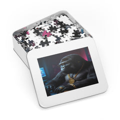 Cool Blinged-Out Gorilla Jigsaw Puzzle (30, 110, 252, 500 Piece)