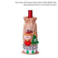 Santa Claus Wine Bottle Cover