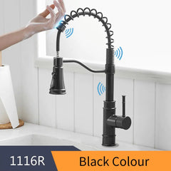 Never Touch The Faucet Again With Dirty Hands. Kitchen Smart Touch Faucet Will Turn On and Off