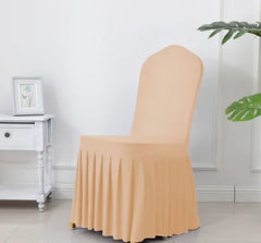 Chair Cover With Pleated Skirt