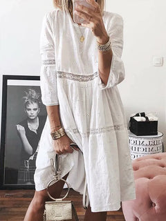 Womens Boho Backless Dress