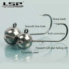 LSP Tungsten Fishing Hooks & Tackle Accessories Kit