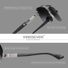 KINGSEVEN New Designer Sunglasses For Men Polarized Gradient Protection