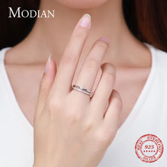 925 Sterling Silver Clear CZ Rings For Women