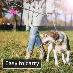 Pet Poop Disposable Waste Bags with Leash Clip and Bone Bag Dispenser