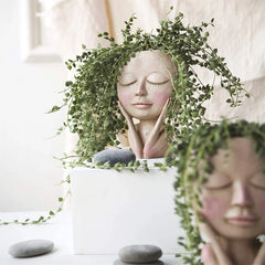 Face Head Flower Planter