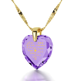 I Love You Necklace in 12 Languages