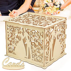 Wedding Wooden Card Box