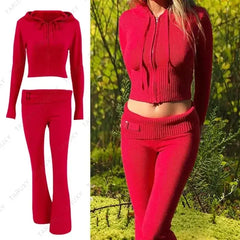 Cropped Top And Pants Set