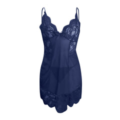 Retro Sexy See-through Lace Nightdress