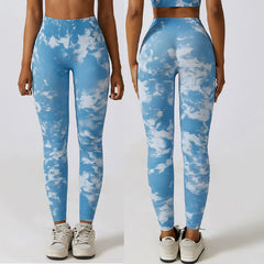 High Waist Camouflage Hip-Lift and Belly Shaping Yoga Pants