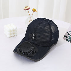 Solar Unisex Fan Hat With Breathable Mesh Sun Protection