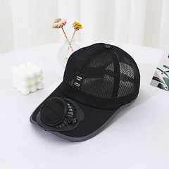 Solar Unisex Fan Hat With Breathable Mesh Sun Protection