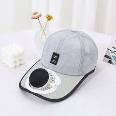 Solar Unisex Fan Hat With Breathable Mesh Sun Protection