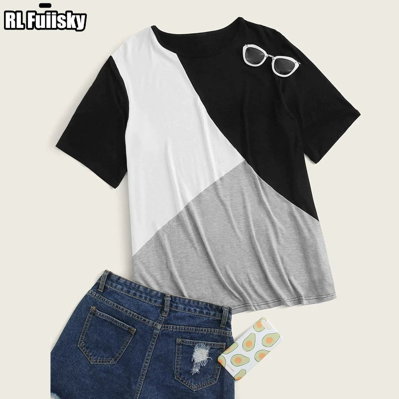 Plus Size Casual Short Sleeve T-shirt