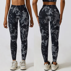 High Waist Camouflage Hip-Lift and Belly Shaping Yoga Pants