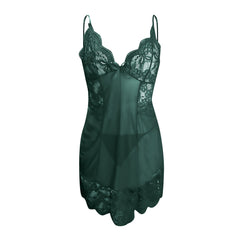 Retro Sexy See-through Lace Nightdress