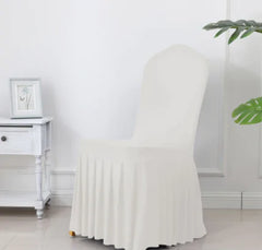 Chair Cover With Pleated Skirt