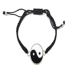 Yin Yang Couples Bracelets - Adjustable Cord