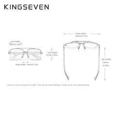 KINGSEVEN New Designer Sunglasses For Men Polarized Gradient Protection