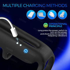 Vibrating Penis Ring Sex Toy for Men