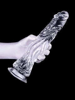 Transparent Crocodile Soft Dildo