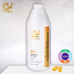 PURC 1000ml Keratin Hair Straightening & Smoothing Treatment For Curly Frizzy Hair. A Brazilian Keratin Professional Product