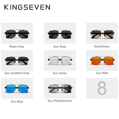 KINGSEVEN New Designer Sunglasses For Men Polarized Gradient Protection