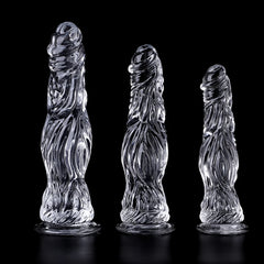 Transparent Crocodile Soft Dildo