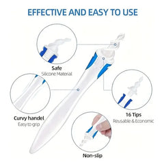 Spiral Silicon Ear Wax Removal Tool