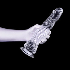 Transparent Crocodile Soft Dildo