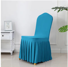 Chair Cover With Pleated Skirt