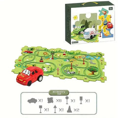 Kids Track Car Set