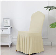 Chair Cover With Pleated Skirt