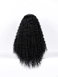 Brazilian Human Hair - Long Curly Lace Wavy Wig