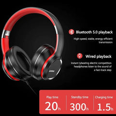 Bluetooth Foldable Over The Ear Gaming Headset